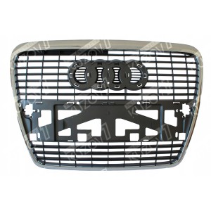 РЕШЕТКА РАДИАТОРА (ЧЕРНАЯ, С ХРОМ ОБОДКОМ) - фото