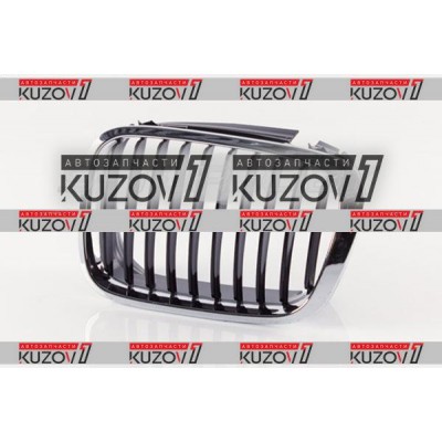 Решетка радиатора (левая) Хром + Черные Ребра для BMW 3 (E46) 1998-2001 - фото Решетка радиатора (левая) Хром + Черные Ребра для BMW 3 (E46) 1998-2001 - фото