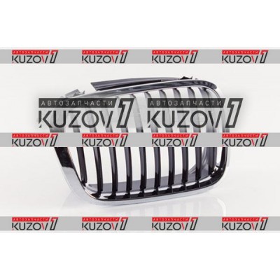 Решетка радиатора (правая) Хром + Черные Ребра для BMW 3 (E46) 1998-2001 - фото Решетка радиатора (правая) Хром + Черные Ребра для BMW 3 (E46) 1998-2001 - фото