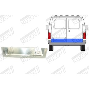 ДВЕРЬ ЗАДНЯЯ ЛЕВАЯ (РАСПАШНАЯ) НИЖНЯЯ НАРУЖНАЯ ЧАСТЬ, ОРИГИНАЛ, 0.8 ММ, ПОЛЬША - фото