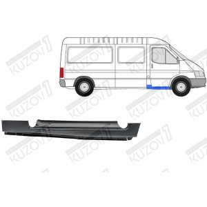 ПОРОГ (ПРАВЫЙ) ПОД ПЕРЕДНЮЮ ДВЕРЬ, ОРИГИНАЛ, 1.0 ММ, ДАНИЯ