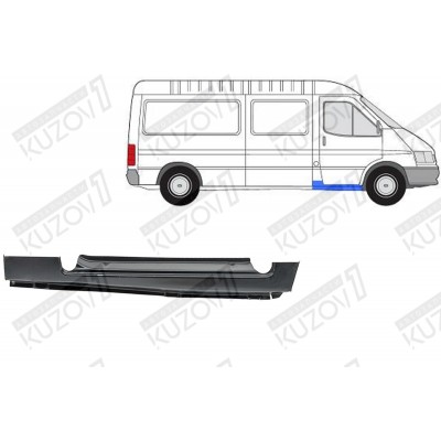 Порог (правый) Klokkerholm для FORD TRANSIT 1991-1994 - фото Порог (правый) Klokkerholm для FORD TRANSIT 1991-1994 - фото