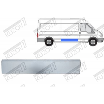 Дверь Боковая Сдвижная (правая) 27 См, POTRYKUS для FORD TRANSIT 2000-2006 - фото