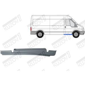 ПОРОГ (ПРАВЫЙ) ПОД ПЕРЕДНЮЮ ДВЕРЬ, ОРИГИНАЛ, 1.0 ММ, ДАНИЯ