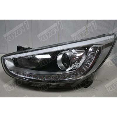 Передняя фара (левая) Линзовая, Светодиодная, Russia, TYC для HYUNDAI SOLARIS 2010-2013 - фото Передняя фара (левая) Линзовая, Светодиодная, Russia, TYC для HYUNDAI SOLARIS 2010-2013 - фото