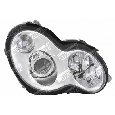 Передняя фара (правая) Линзованная, Xenon, DEPO для Mercedes C (W203) 2000-2004 - фото Передняя фара (правая) Линзованная, Xenon, DEPO для Mercedes C (W203) 2000-2004 - фото