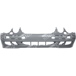 БАМПЕР ПЕРЕДНИЙ (ГРУНТОВАННЫЙ) С ОТВ. ПОД ОМЫВАТЕЛЬ  - фото