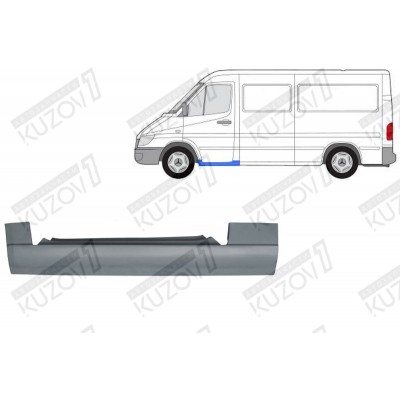 Порог (левый) Klokkerholm для Mercedes Sprinter 1995-2000 - фото Порог (левый) Klokkerholm для Mercedes Sprinter 1995-2000 - фото