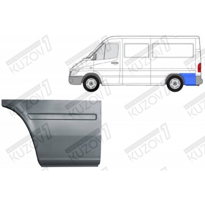 Крыло Заднее (левое) Задняя Часть POTRYKUS для Mercedes Sprinter 2000-2006 - фото Крыло Заднее (левое) Задняя Часть POTRYKUS для Mercedes Sprinter 2000-2006 - фото