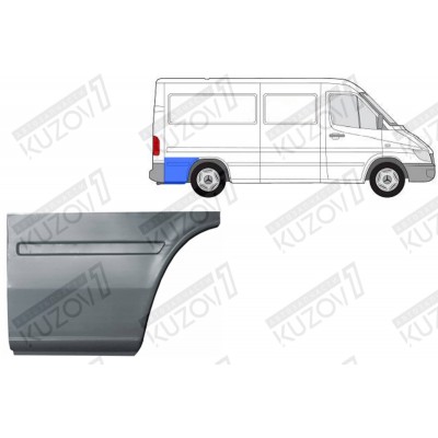 Крыло Заднее (правое) Задняя Часть POTRYKUS для Volkswagen LT 1996-2006 - фото Крыло Заднее (правое) Задняя Часть POTRYKUS для Volkswagen LT 1996-2006 - фото