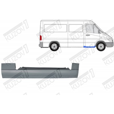 Порог (правый) Klokkerholm для Volkswagen LT 1996-2006 - фото Порог (правый) Klokkerholm для Volkswagen LT 1996-2006 - фото