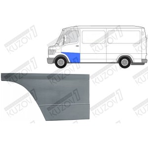 ДВЕРЬ ПЕРЕДНЯЯ (ЛЕВАЯ) НИЖНЯЯ НАРУЖНАЯ ЧАСТЬ, 1/2 ВЫСОТЫ ДВЕРИ, ОРИГИНАЛ, 0.8 ММ, ПОЛЬША - фото