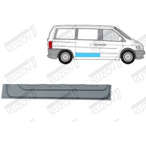 ДВЕРЬ БОКОВАЯ РАЗДВИЖНАЯ, НИЖНЯЯ ВНУТРЕННЯЯ ЧАСТЬ, 17 СМ, ОРИГИНАЛ, 0.8 ММ, ПОЛЬША