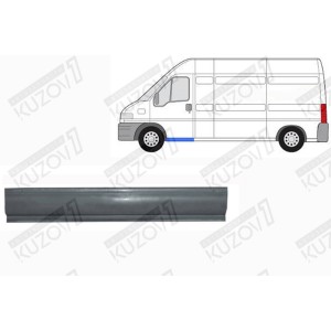 ПОРОГ (ЛЕВЫЙ) ПОД ПЕРЕДНЮЮ ДВЕРЬ, ОРИГИНАЛ, 1.0 ММ, ДАНИЯ