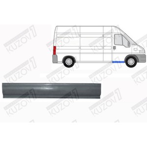 ПОРОГ (ПРАВЫЙ) ПОД ПЕРЕДНЮЮ ДВЕРЬ, ОРИГИНАЛ, 1.0 ММ, ДАНИЯ