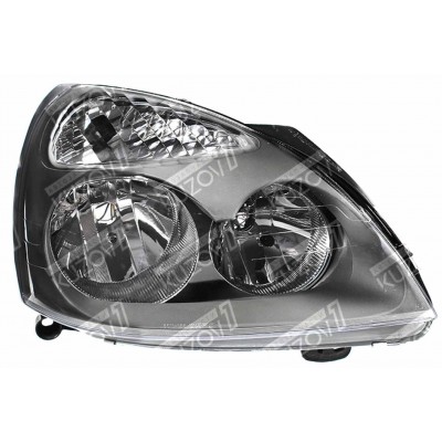 Передняя фара (правая) Темная, DEPO для RENAULT CLIO 2001-2005 - фото