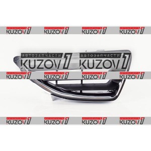 РЕШЕТКА РАДИАТОРА (ПРАВАЯ) ЧЕРНАЯ С ХРОМ ОБОДКОМ - фото