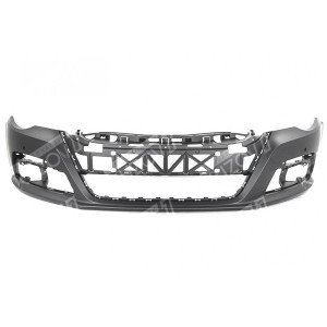 БАМПЕР ПЕРЕДНИЙ (ГРУНТОВАННЫЙ) С ОТВ. ПОД ПАРКТРОНИКИ И БЕЗ ОТВ. ПОД ОМЫВАТЕЛИ - фото