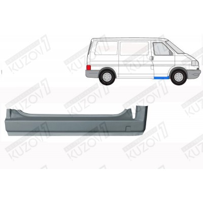 Порог (правый) Klokkerholm для Volkswagen T4 1990-1996 - фото Порог (правый) Klokkerholm для Volkswagen T4 1990-1996 - фото